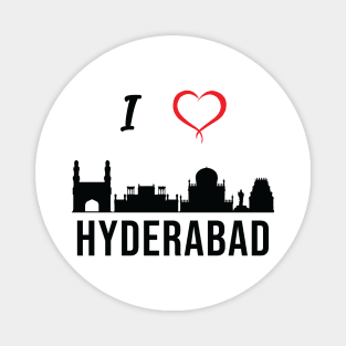 I love Hyderabad Skyline Telugu Telangana Culture Magnet